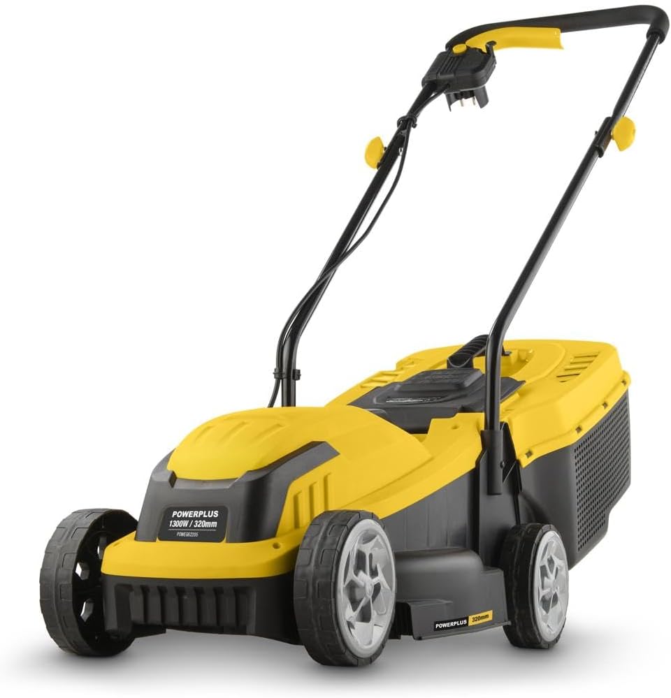 Powerplus POWEG62205 Elektrische grasmaaier, 1300 W, 320 mm Ø, met opvangbak en uitworp achter