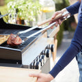 Barbecook Barbecueset met spatel, vork en grilltang van roestvrij staal en handvat van berkenhout