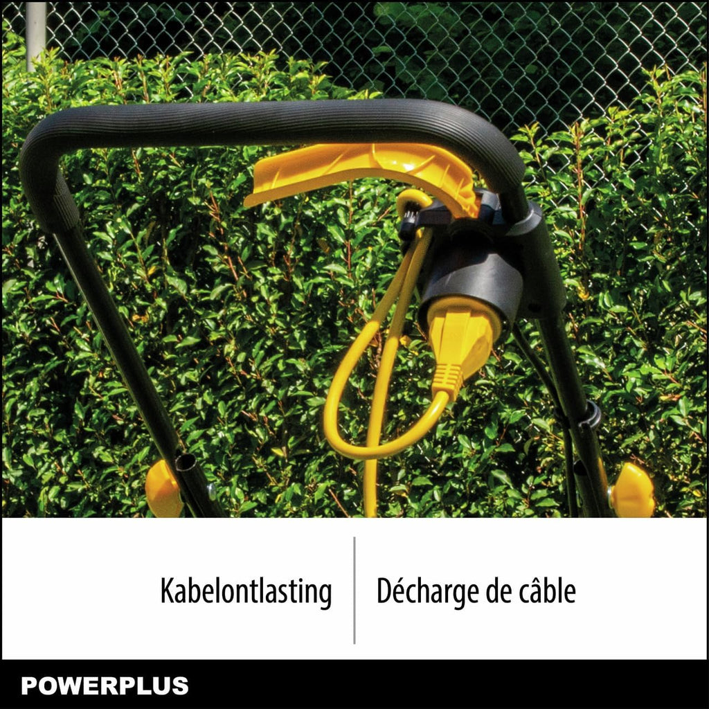 Powerplus POWEG62205 Elektrische grasmaaier, 1300 W, 320 mm Ø, met opvangbak en uitworp achter