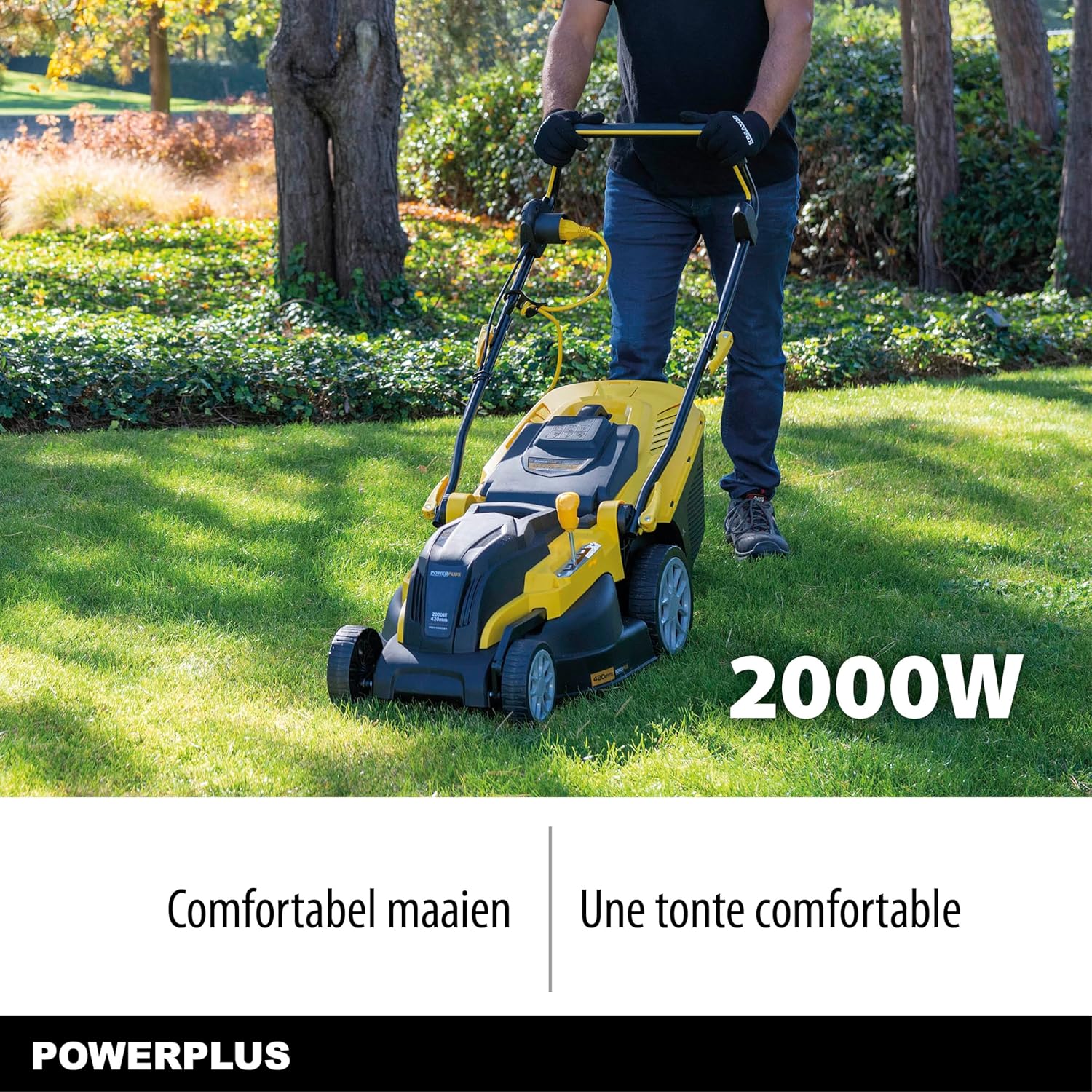 POWERPLUS POWXG6281 grasmaaier, 2000 W, Ø 420 mm